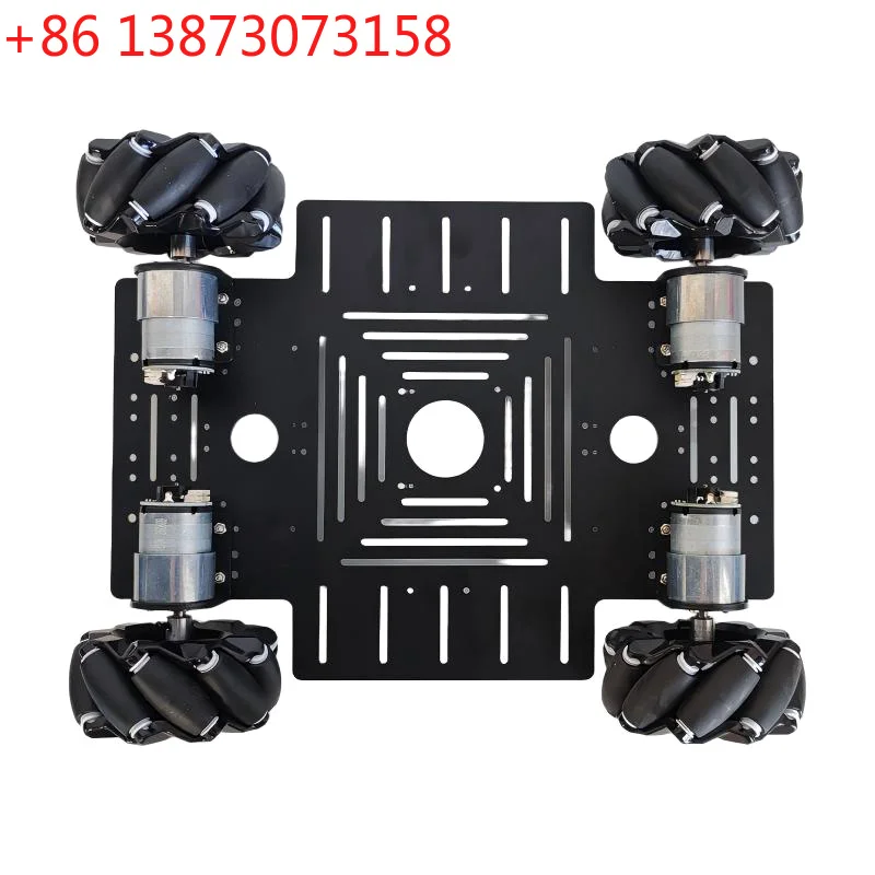 25Kg Big Load 4WD Mecanum Wheel Robot Car 330+240mm Chassis with 12V Encoder Motor for Arduino ROS Robot Arm DIY Kit Toy Parts