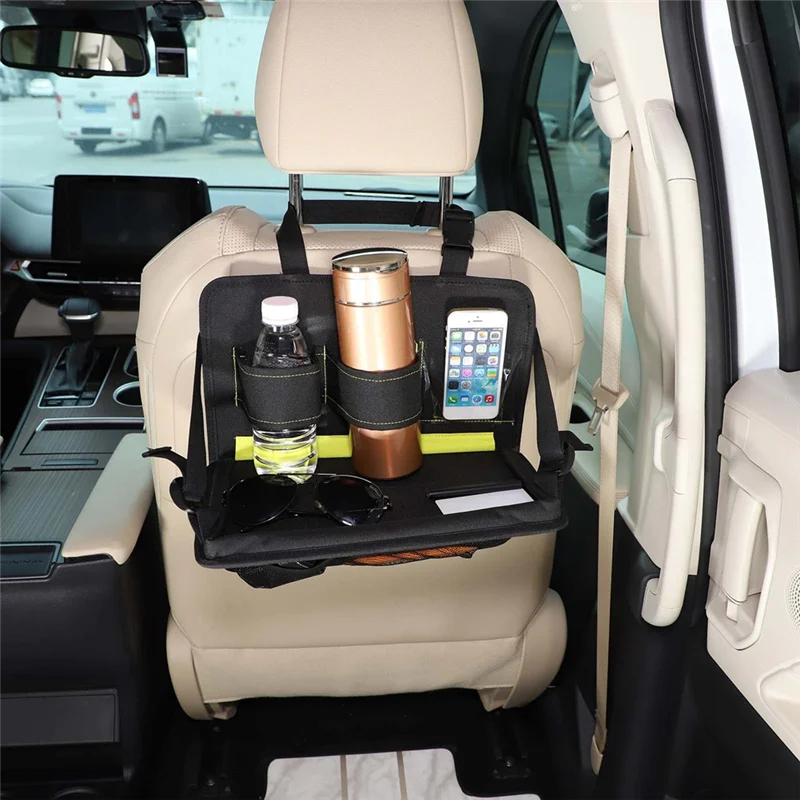 For Toyota Sienna 2021 2022 2023 Car Back Seat Organizer With Foldable Table Tray Holder Organizer Travel Accessories - view 2