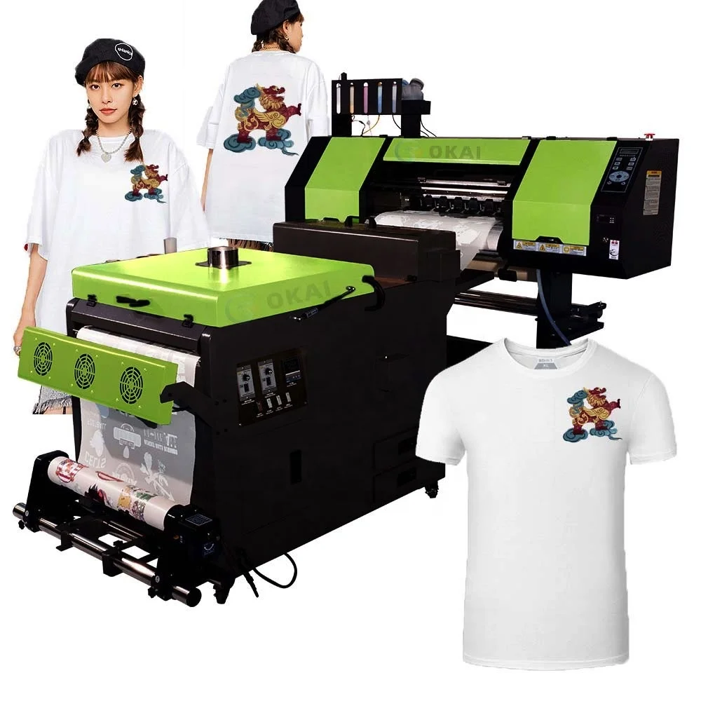 OKAI Printing Machine 60cm(24inches) DTF Digital Heat Dtf Printer Printing Machine I3200,XP600 Dtf Printer