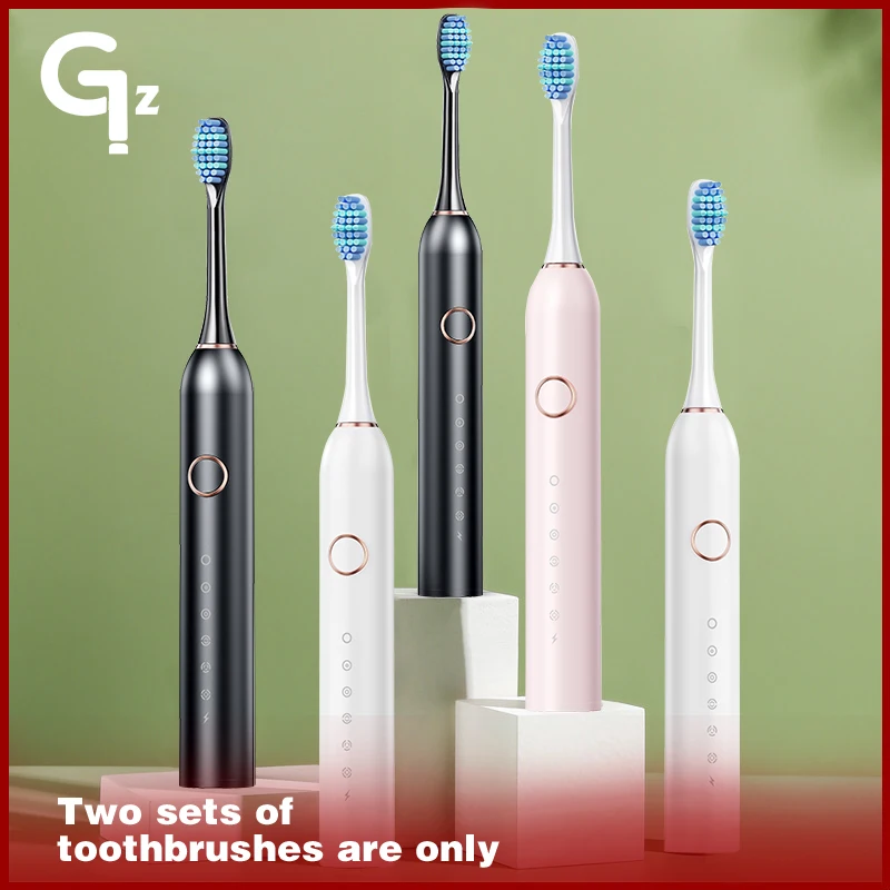 

New 2024 SC506 Sonic Electric Toothbrush Adult Timer Brush 6 Mode USB Charger Rechargeable Tooth Brushes Replacement Heads Set