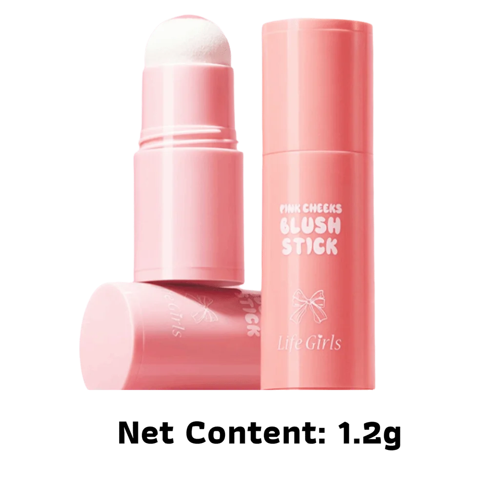 Natürlicher, langanhaltender Rougestift, vielseitig einsetzbar, fester Rougecreme mit geringer Versatur, einfach aufzutragendes Samt-Wangen-Rouge-Make-up