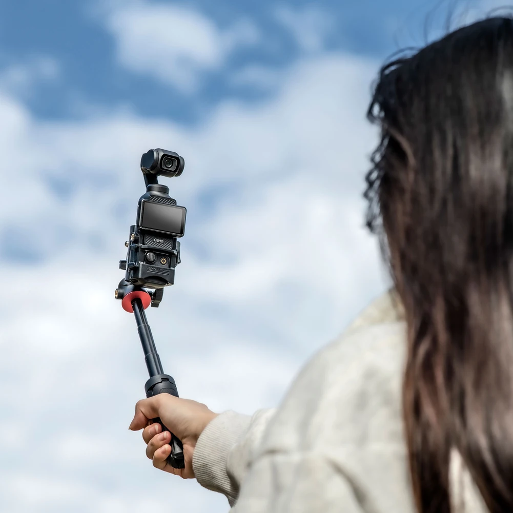 محول توسيع لـ DJI Osmo Pocket 3 حامل إطار متعدد الوظائف إطار حماية مع فتحة لولبية 1/4/حذاء بارد