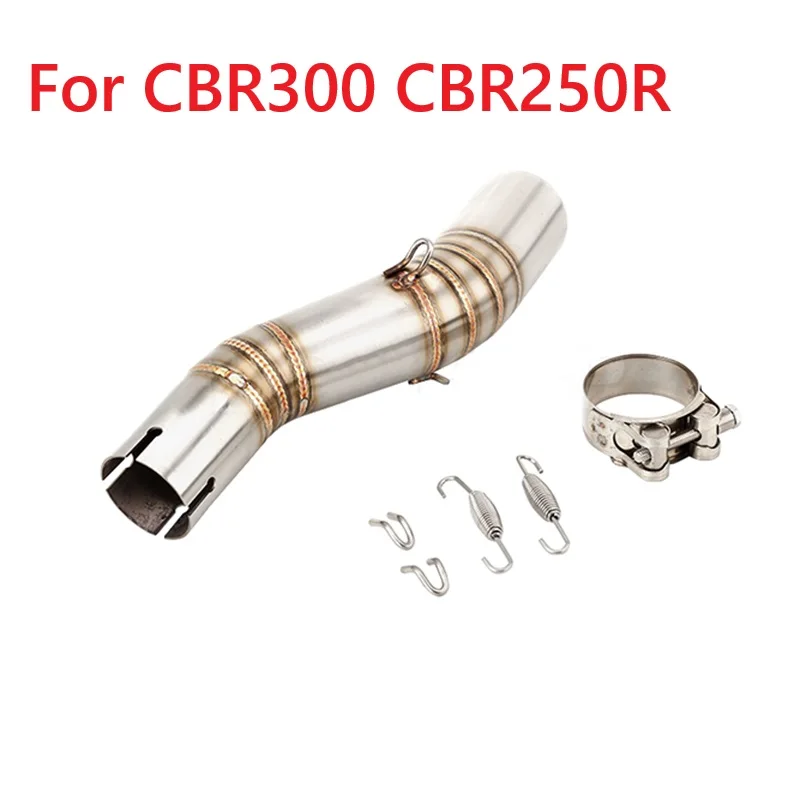 

Slip On For Honda CBR250 CBR250RR 2017 2018 2019-2022 Motorcycle Exhaust Escape Systems Middle Link Pipe Connection 51mm Muffler