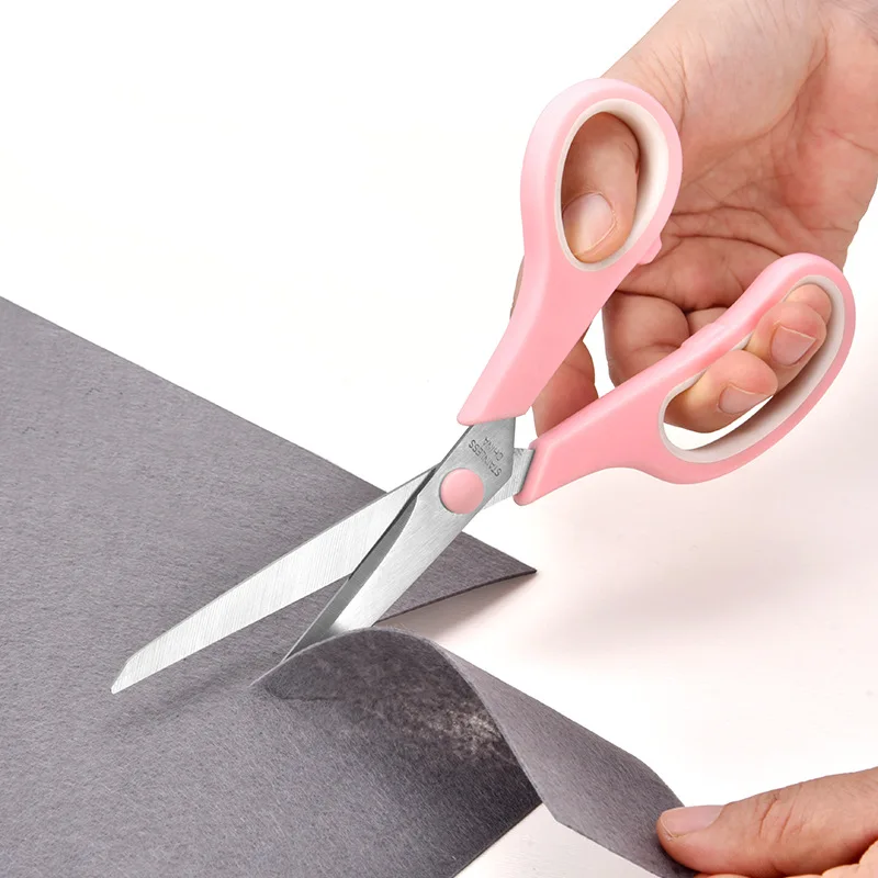 3Pcs Macaron Stainless Steel Scissors Set, Multi-function Stationery Craft Tailor Scissors for Office DIY Sewing