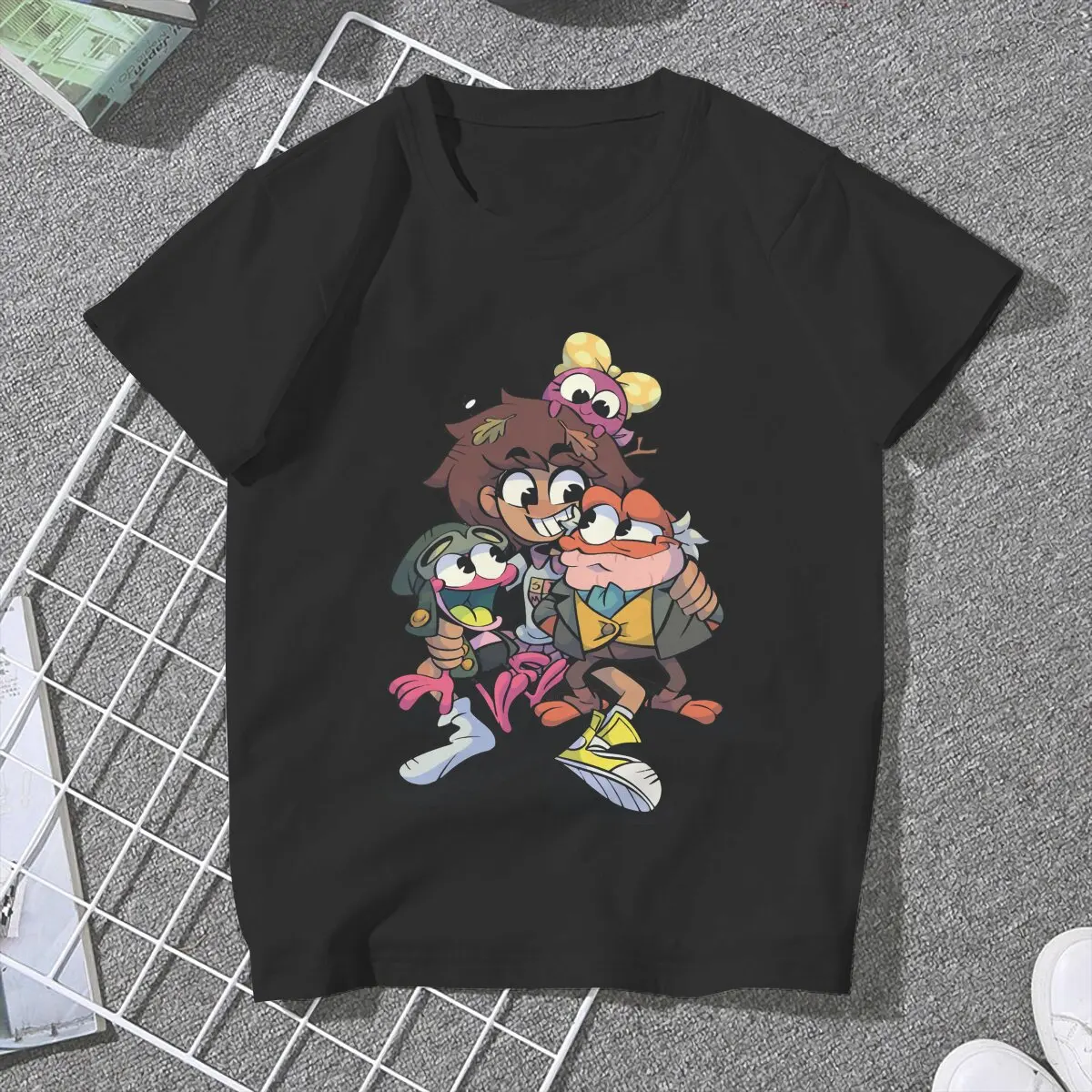 YA Like TOONS Feminine Clothes Amphibia T-shirt Kawaii Vintage Female Blusas