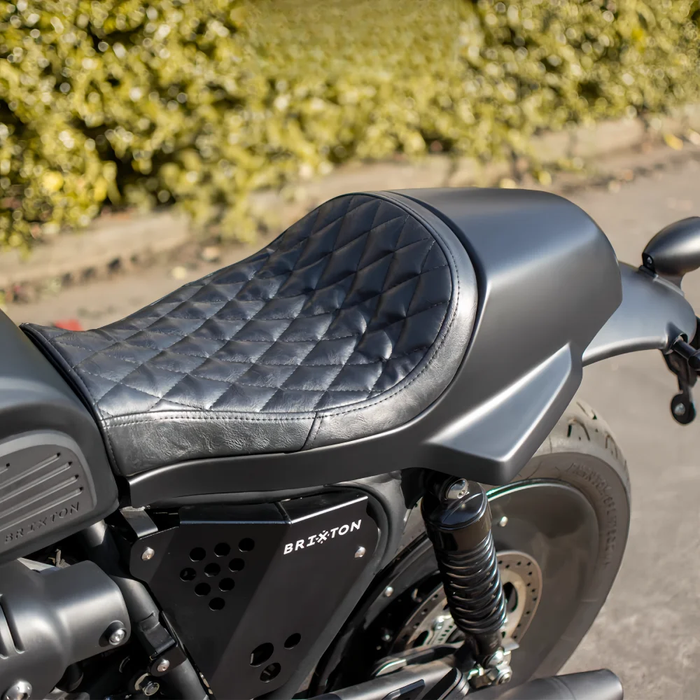 Cuscino del sedile per moto retrò originale GK1200 Brixton Cromwell 1200 Cuscino del sedile con gobba cammello
