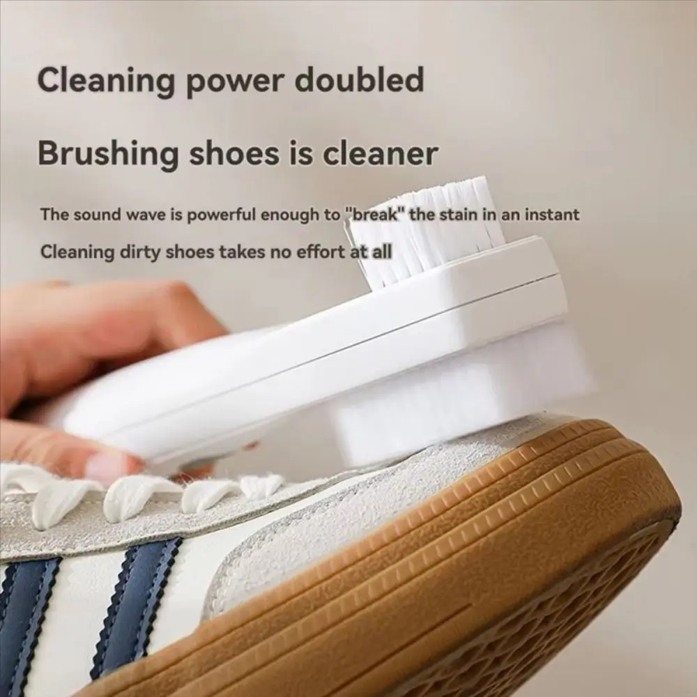 

Электрический очиститель обуви с ультразвуковой вибрацией IPX7, водонепроницаемый, 3 режима скорости, портативная тряпка для обуви, эргономичная ручка, сильная чистка