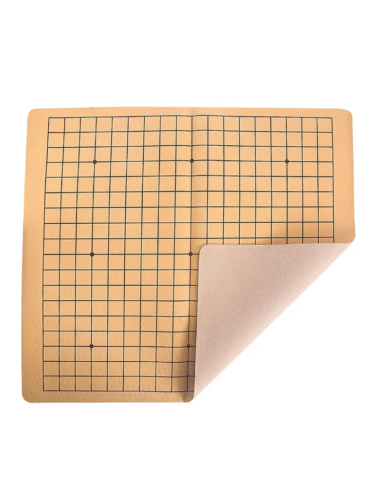 Ornement de plateau de jeu en cuir Go, plateau International Standard pliable et Portable à 19 lignes, jeu de stratégie éducatif