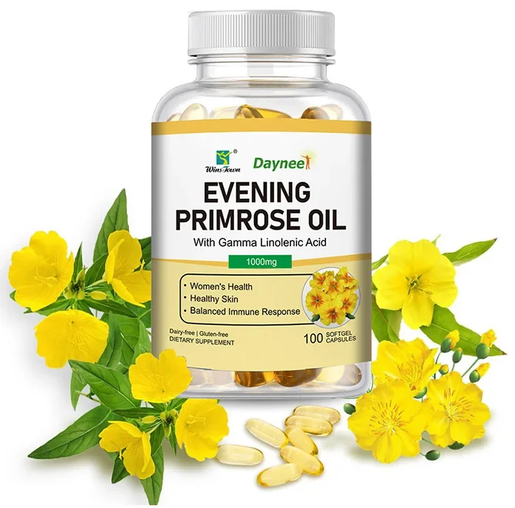 1 bottle of evening primrose oil soft capsule balanced nutrition helps improve hair health and rheumatism health food