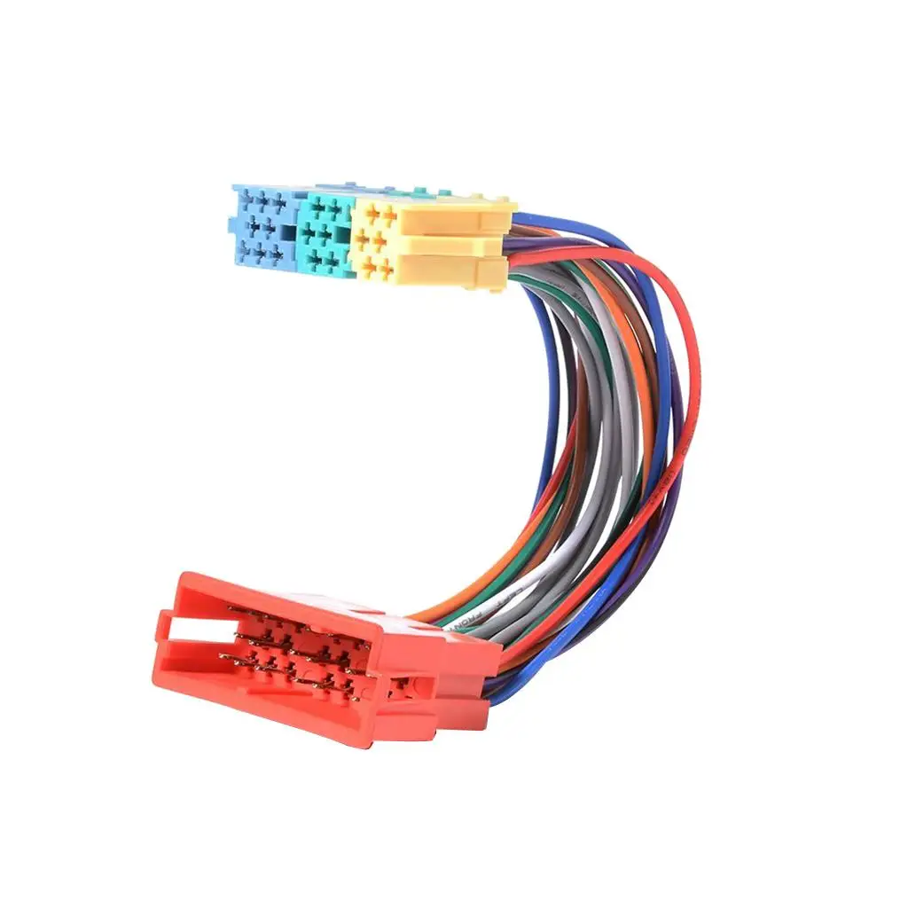 1pc Car 20 Pin Plug Extension CD Harness Cable Adapter for VW for AUDI A2 A3 A4 A6 TT Plug and Play Mini ISO Radio Adapter