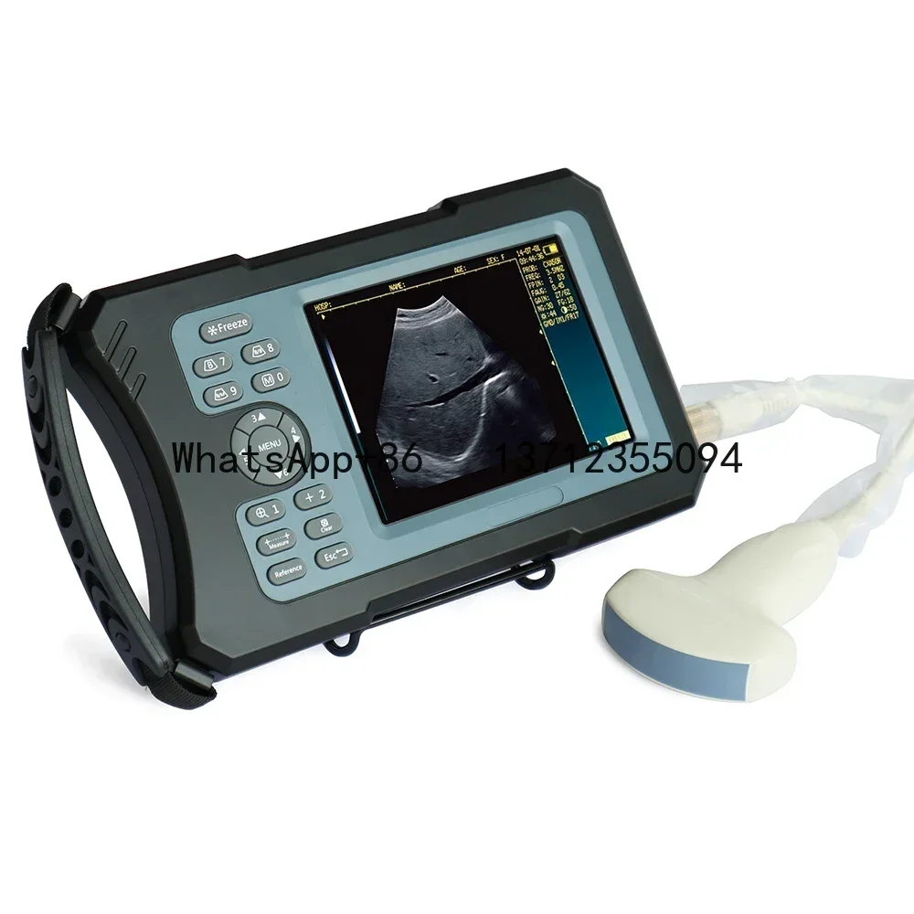 Upgrade 5,6 Zoll Nutztier Veterinary B-Ultraschallgerät HD-Scanner portable Schwein Rinder Schaf Ultrasall