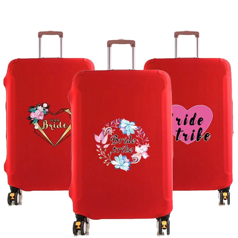 

Luggage Case Suitcase Protective Cover Bride Series Travel Accessories Elastic Luggage Dust Cover Apply To 18''-28'' Suitcase