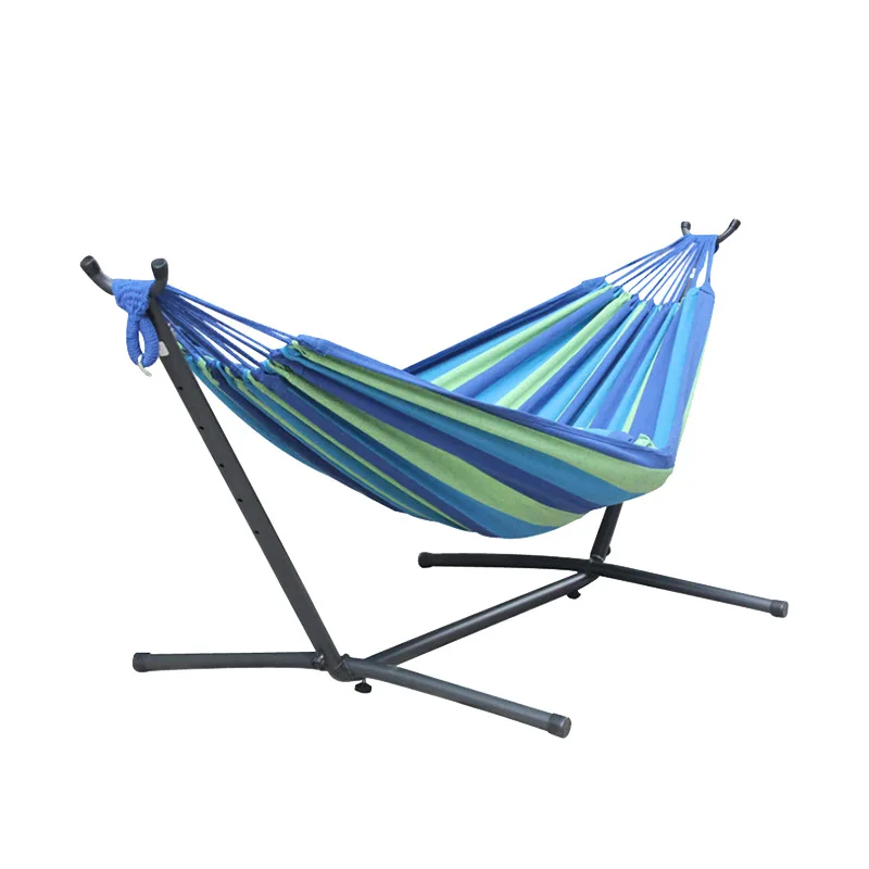 

Camping Hammock Double Hammock Stand Portable Hammock with Stand 2 Person Heavy Duty with Space Saving Steel Stand