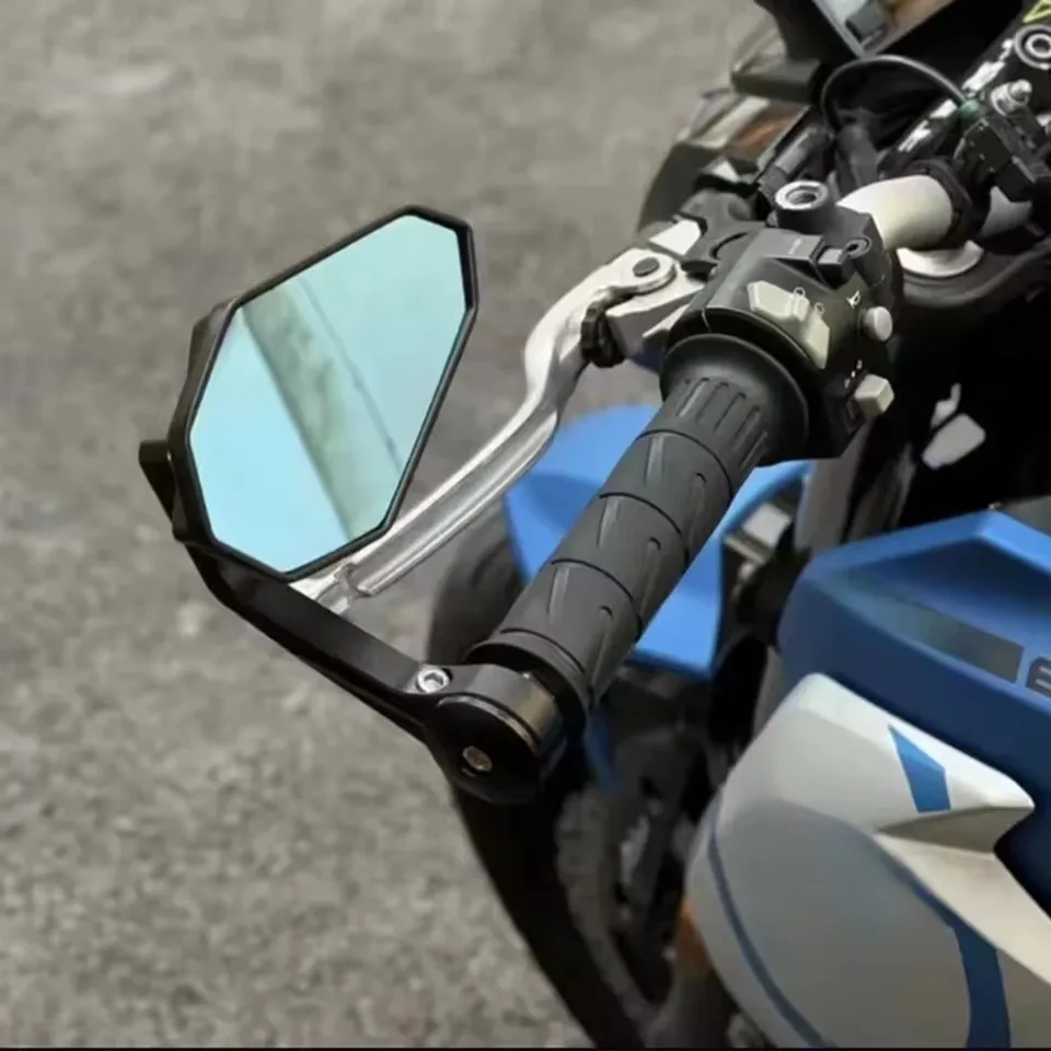 17-22mm Bar End Mirror For Motorcycle Aluminum Alloy Mirror Universal For Suzuki SV 400 650 CFMOTO 250NK Honda Hornet CBR Ducati