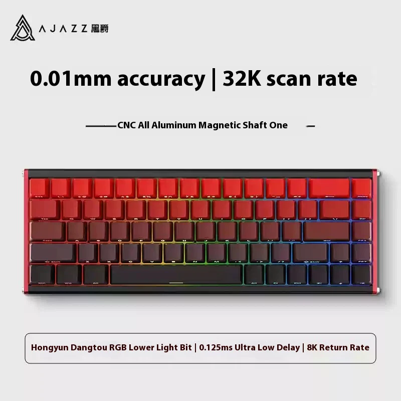 

AJAZZ ALUX68 Magnetic Axis Mechanical Keyboard All Aluminum CNC Contour Line Wired Gaming Esports Customized Hot Plug Gamer Gift