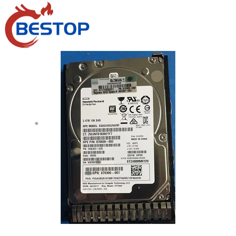 

2.4TB For 881457-B21 SAS 12G 10K 2.5 HDD 881507-001 Hard Disk