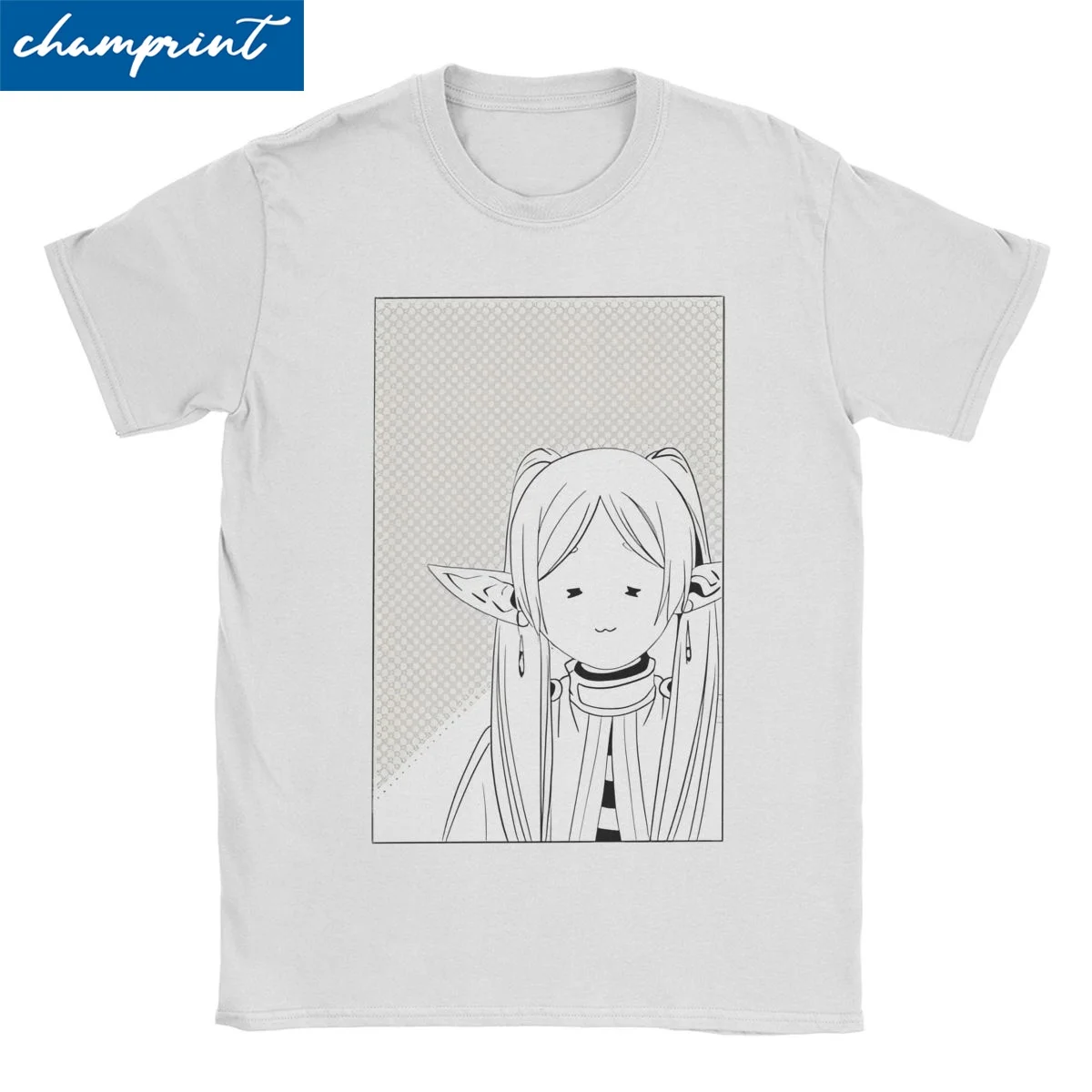 Fwiewen Uwu Kawaii Anime T-Shirt for Men Women Sousou No Frieren Fun Cotton Tee Shirt O Neck Short Sleeve T Shirt Birthday Tops