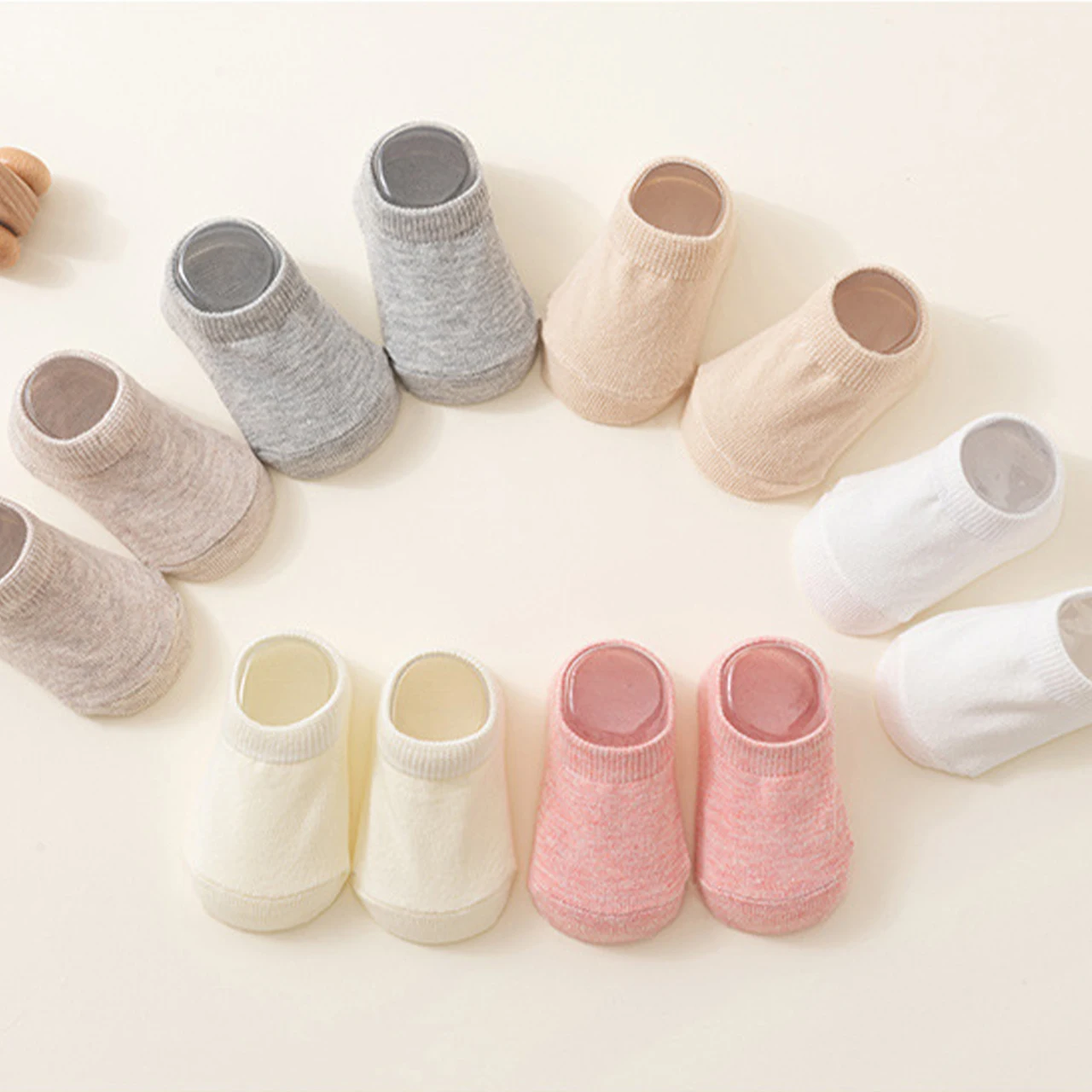 

Детские противоскользящие носки-тапочки для дома, весна-лето, 0-3 года, для новорожденных, первых шагов, однотонные, хлопковые, детская обувь