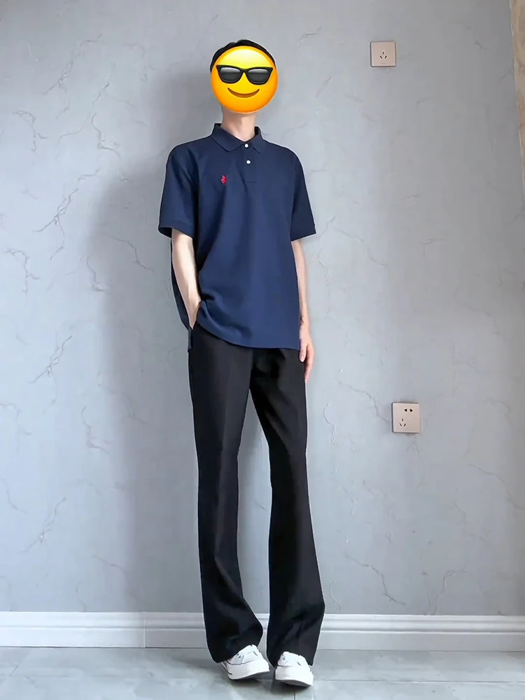 

Мужские брюки West Cleanfit Bla Ice Silk, повседневные длинные брюки с прямыми штанинами, модные облегающие брюки для отдыха, модный бренд