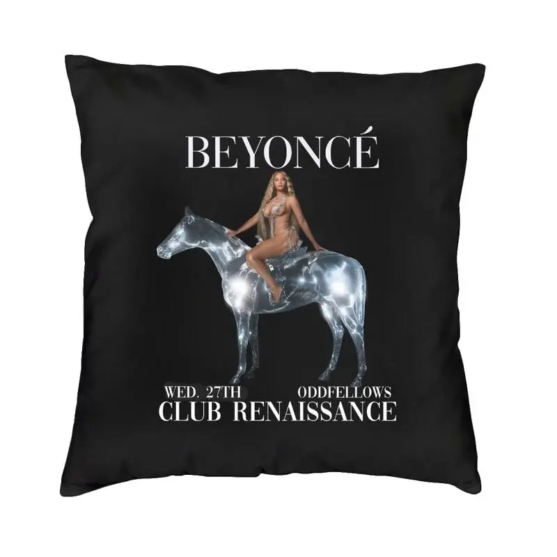 

Beyonce Renaissance Tour 2023 Cushion Cover 40x40cm Decoration 3D Printing Throw Pillow for Car Double Side