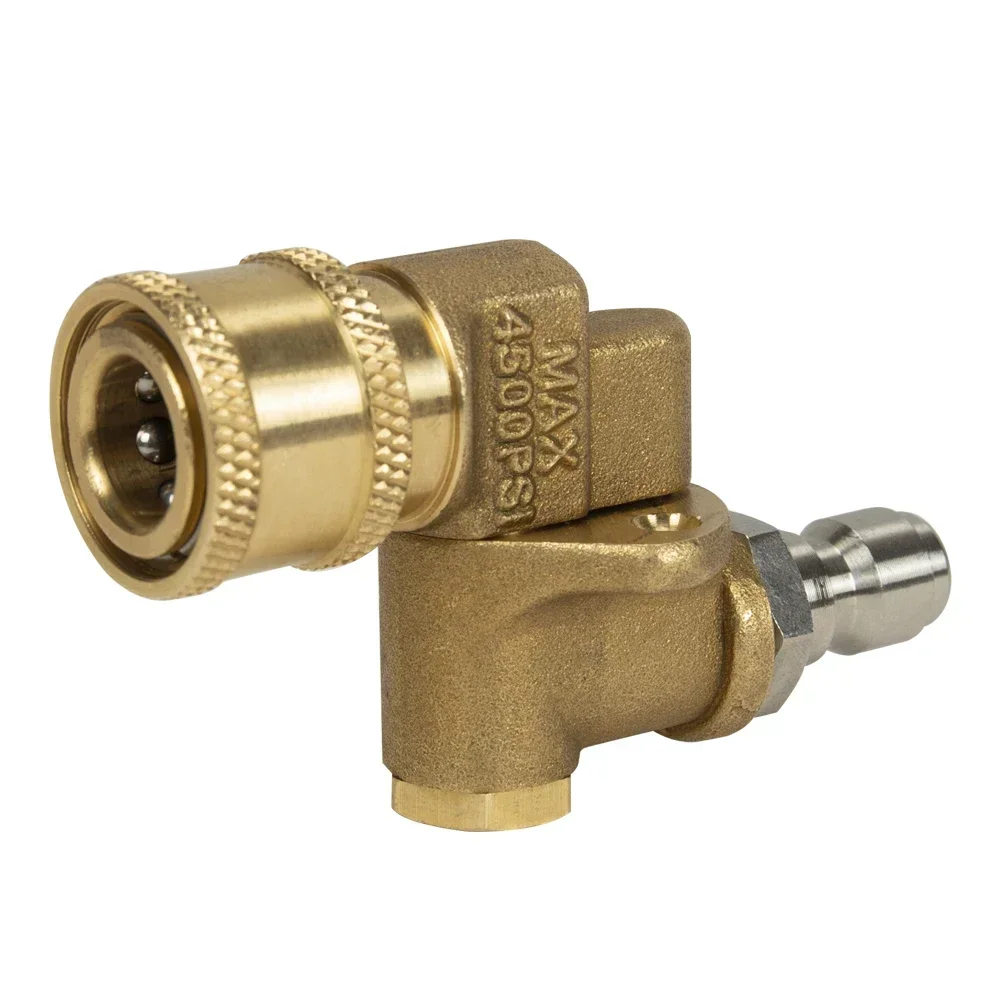 Pressure Washer Quick Connection Pivoting Coupler 1/4