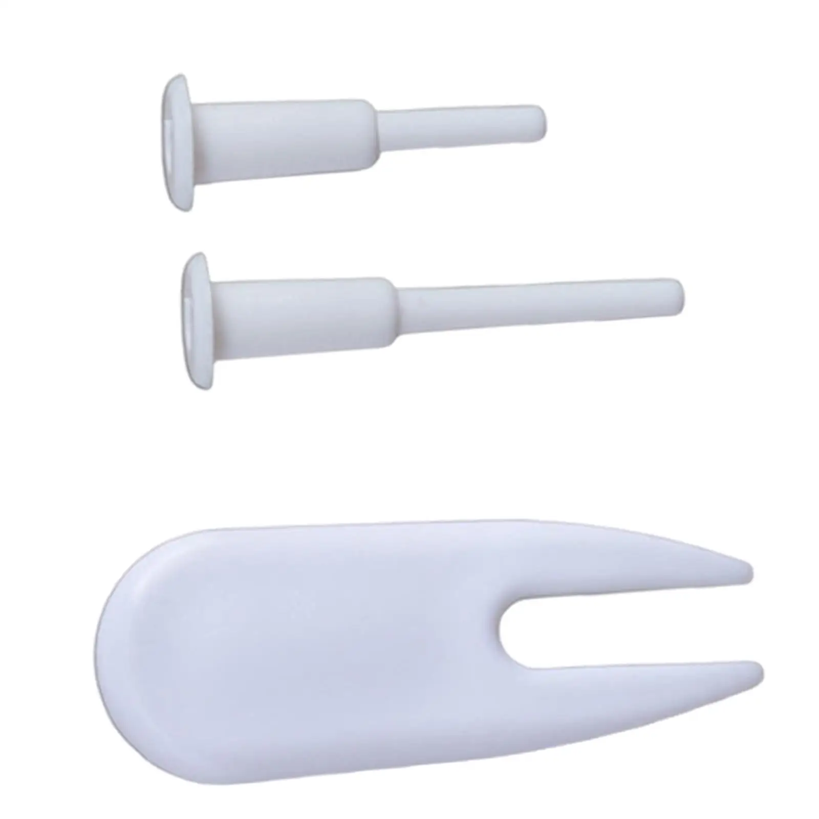 2Pcs Exercise Ball Plug Pin Compact Lightweight White 3.7cm 5cm Replacement with Plug Remover for Exercise Equipment Gym Pilates