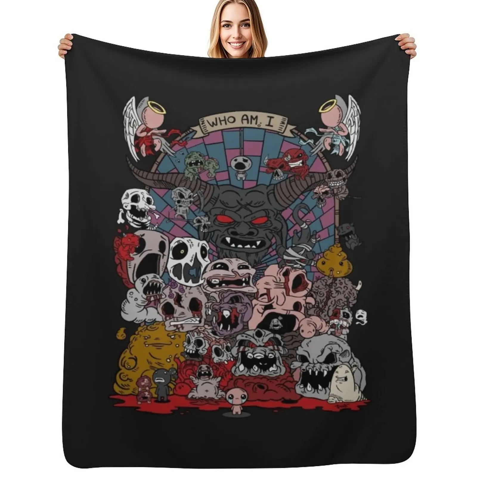 

the binding of isaac Throw Blanket Fluffy Cozy Throw Blanket for Home Decor