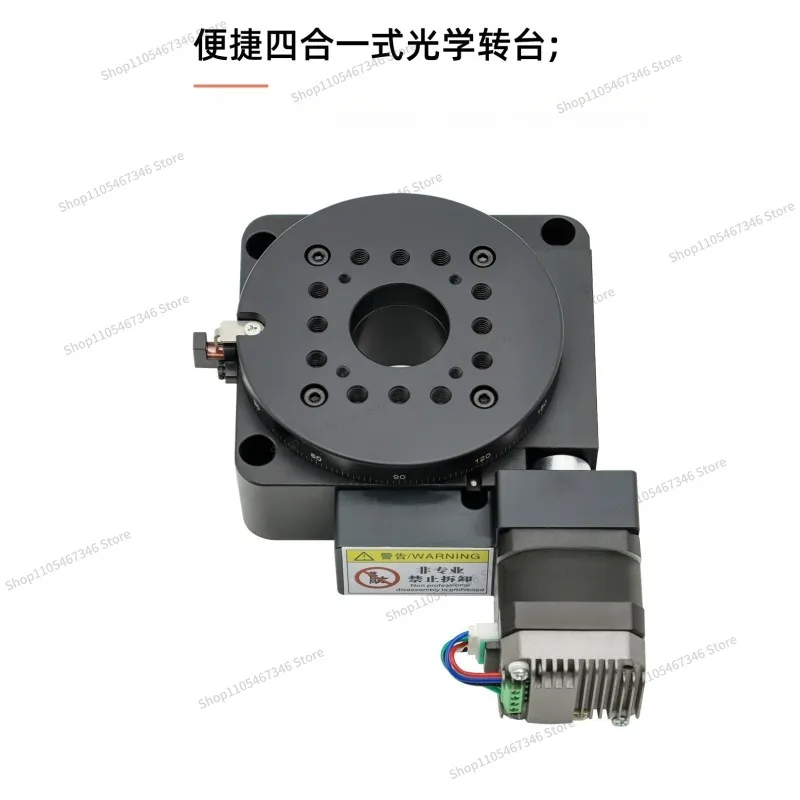 For Electric Rotary Table Indexing Plate Hollow Precision Automatic Turntable Lifting Table XY with Integrated Drive