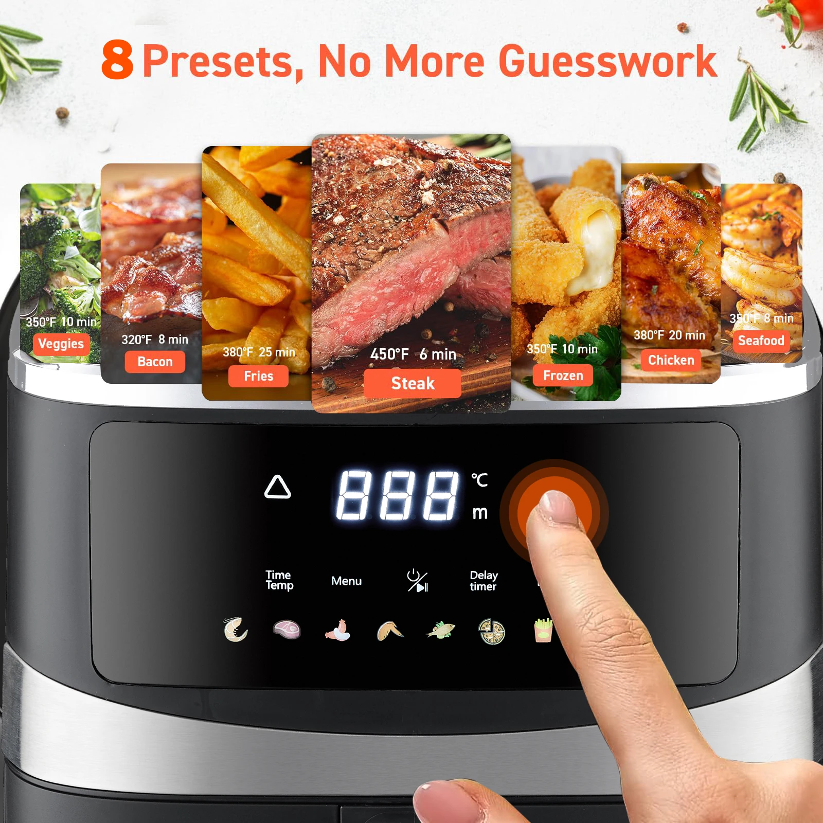 Air Fryer 5L Digital - 5.28 Qt Small Air Fryer -