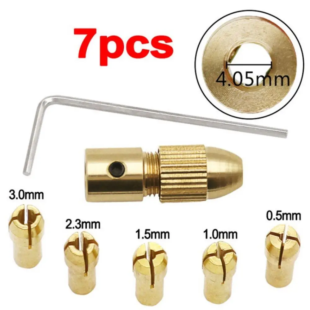 High Grade Brass Self Locking Chuck For Mini Electric Grinder Power Tool Accessories Precise Micro Woodworking Drill Part