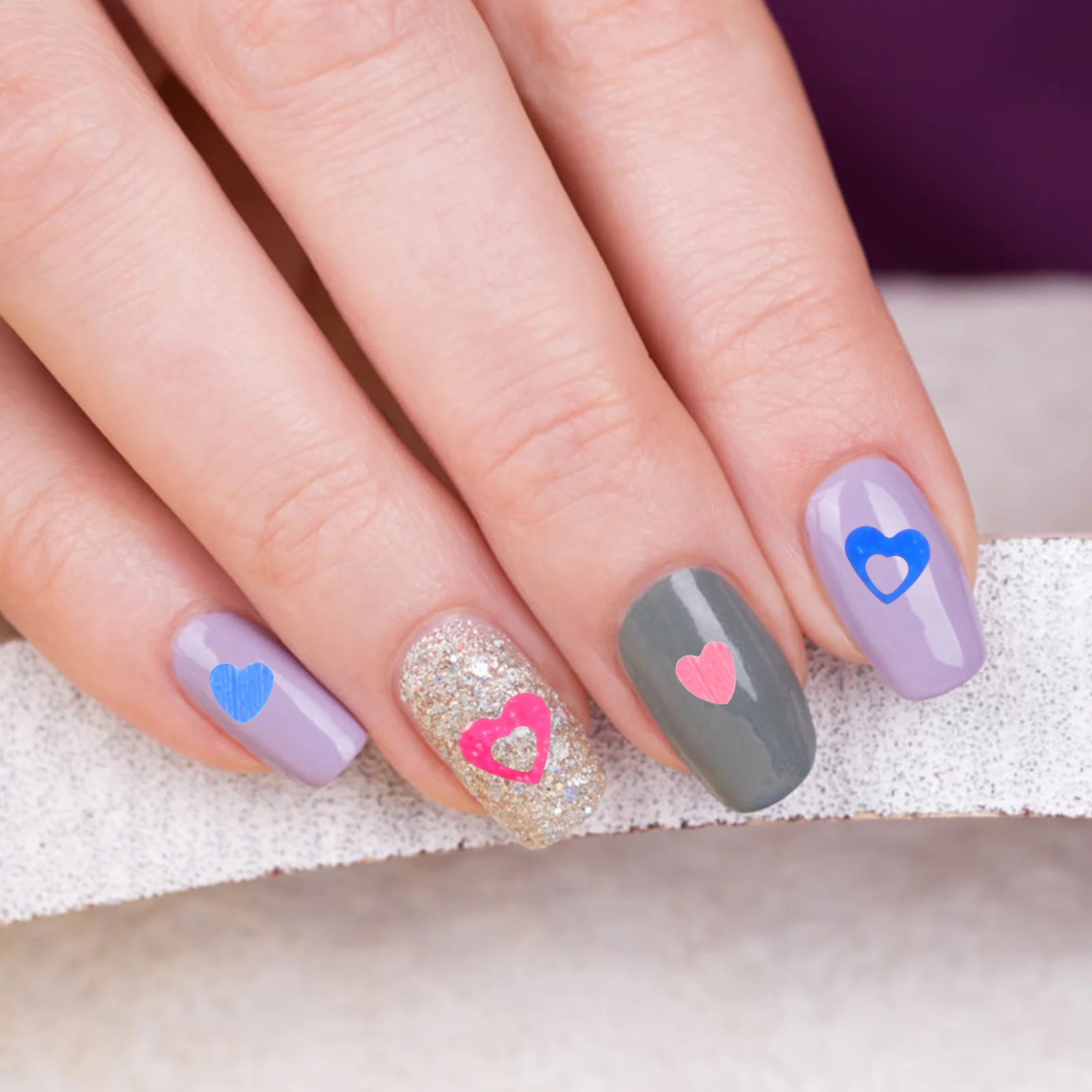 

2 Boxes Heart Nail Art DIY Glitters Sequins Nail Decoration Manicure Accessories Party Makeup Glitter Sequins Manicure Supplies