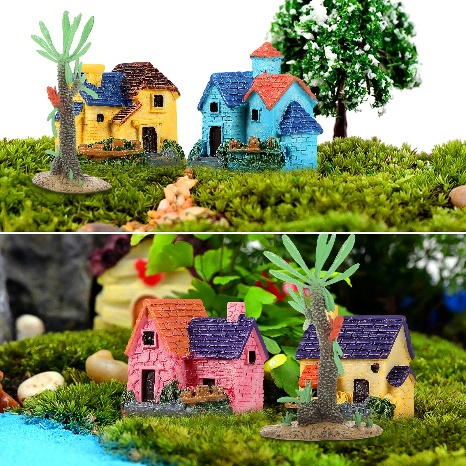 1Pcs Simulation Plants Decor Plastic Adornment Unique Design Garden Home Decoration Home Adorn Household Decor