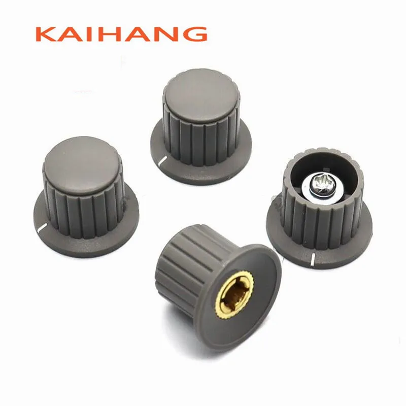 5PCS 25×18.5mm plastic screw knob cap Potentiometer switch cap welding machine adjusting knob cap speed cap round hole 6mm