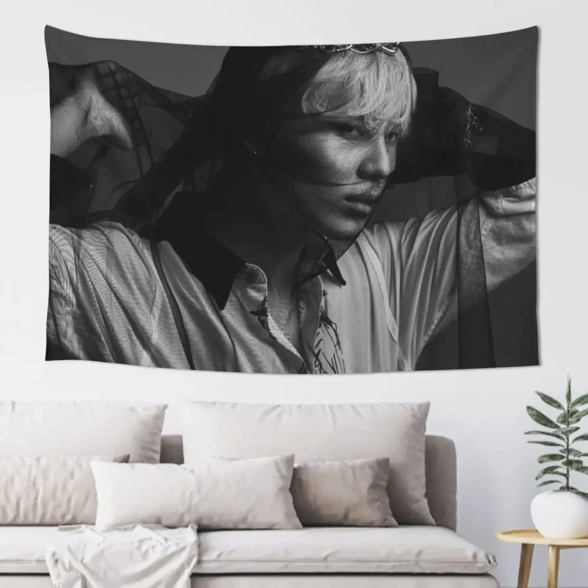 SHINee TAEMIN SAYONARA HITORI Tapestry Decor For Bedroom Nordic Home Decor Room Decorations Aesthetics Tapestry