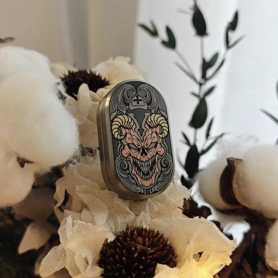 Fidget ritmo háptico slider spinner edc brinquedos de aço inoxidável sensorial alívio do estresse foco tdah