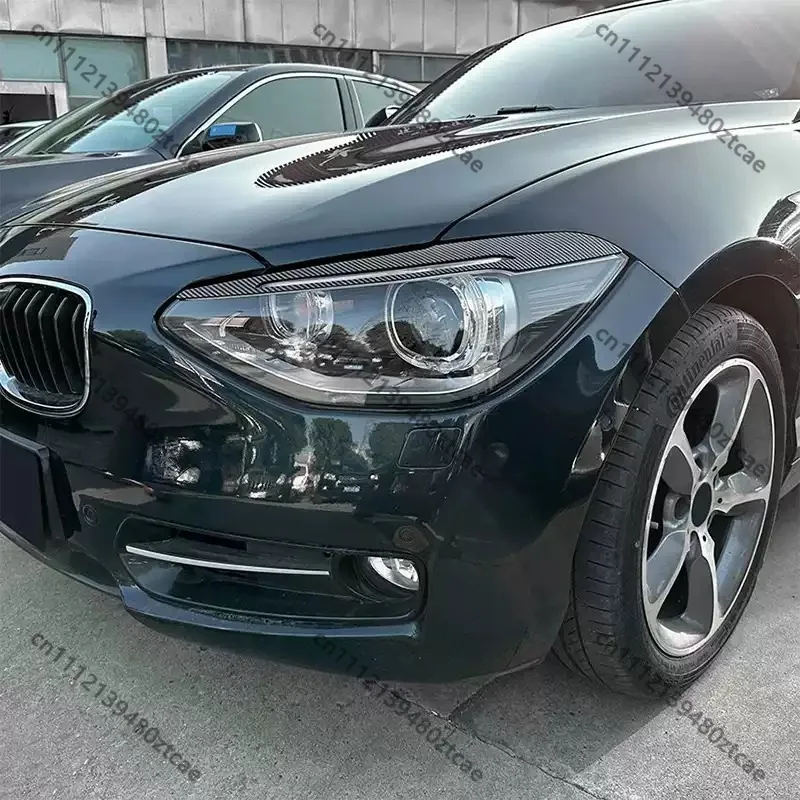 High Configuration Headlight Eyebrow Decal, Carbon Fiber Texture Decor Trim, Car Exterior Mod Accessories
