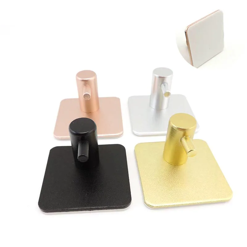 Ganchos para colgar en la pared, perchero adhesivo para baño, soporte para llaves, toalla, ropa, bolsa para llaves, colgador de toallas, accesorios de cocina, aleación de aluminio