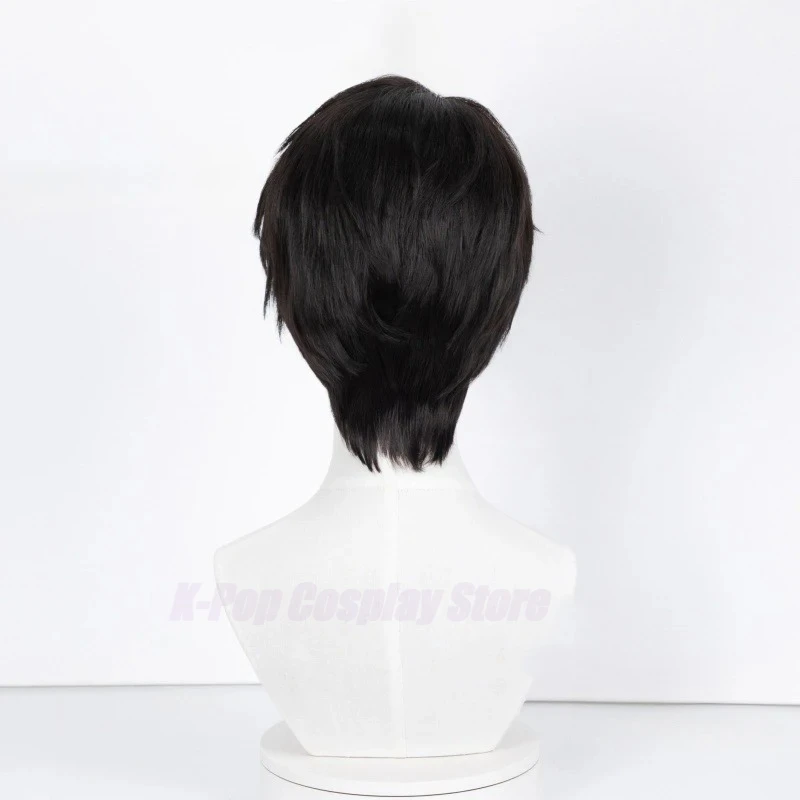 Nieuwe Game Liefde En Deepspace Caleb Cosplay Pruik Mannen Zwart Kort Haar Hittebestendige Synthetische Pruiken Carnaval Party Accessoires