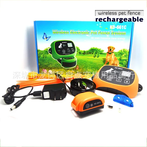 

Rechargeable Pet Wireless Electronic Fence Dog Trainer Barking Stopper Pet Supplies Dog Electronic Fence
