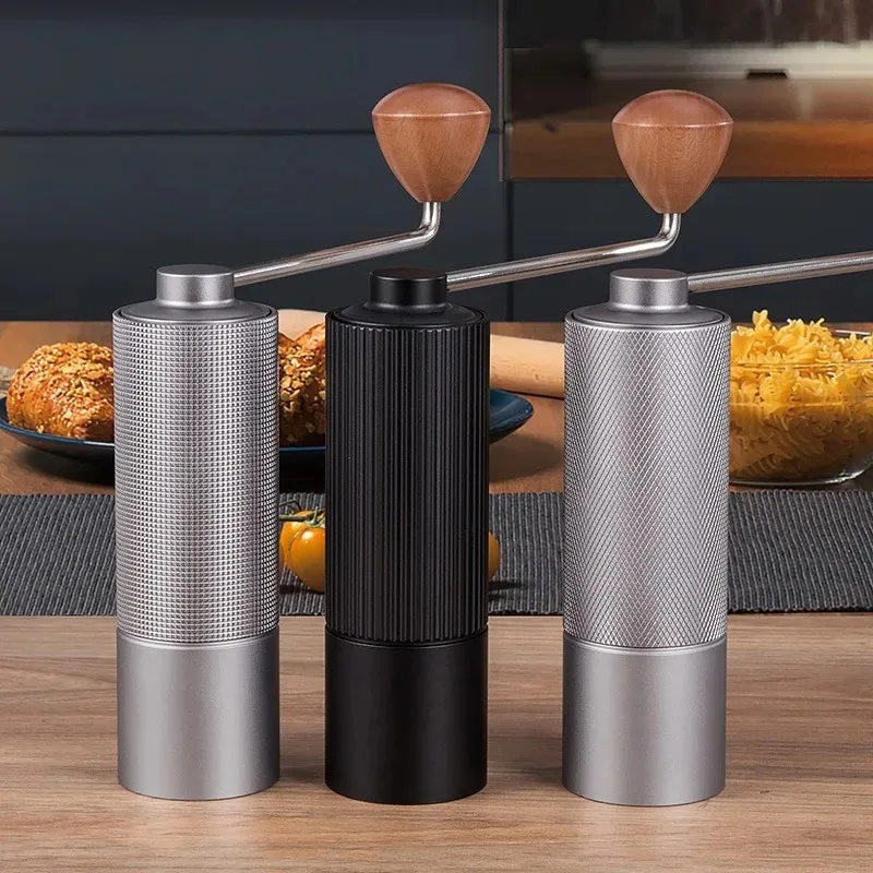 

Manual Coffee Grinder Hand Crank Coffee Bean Grinder Stainless Steel Burr Coffee Mill for Outdoor Travel and Home Use