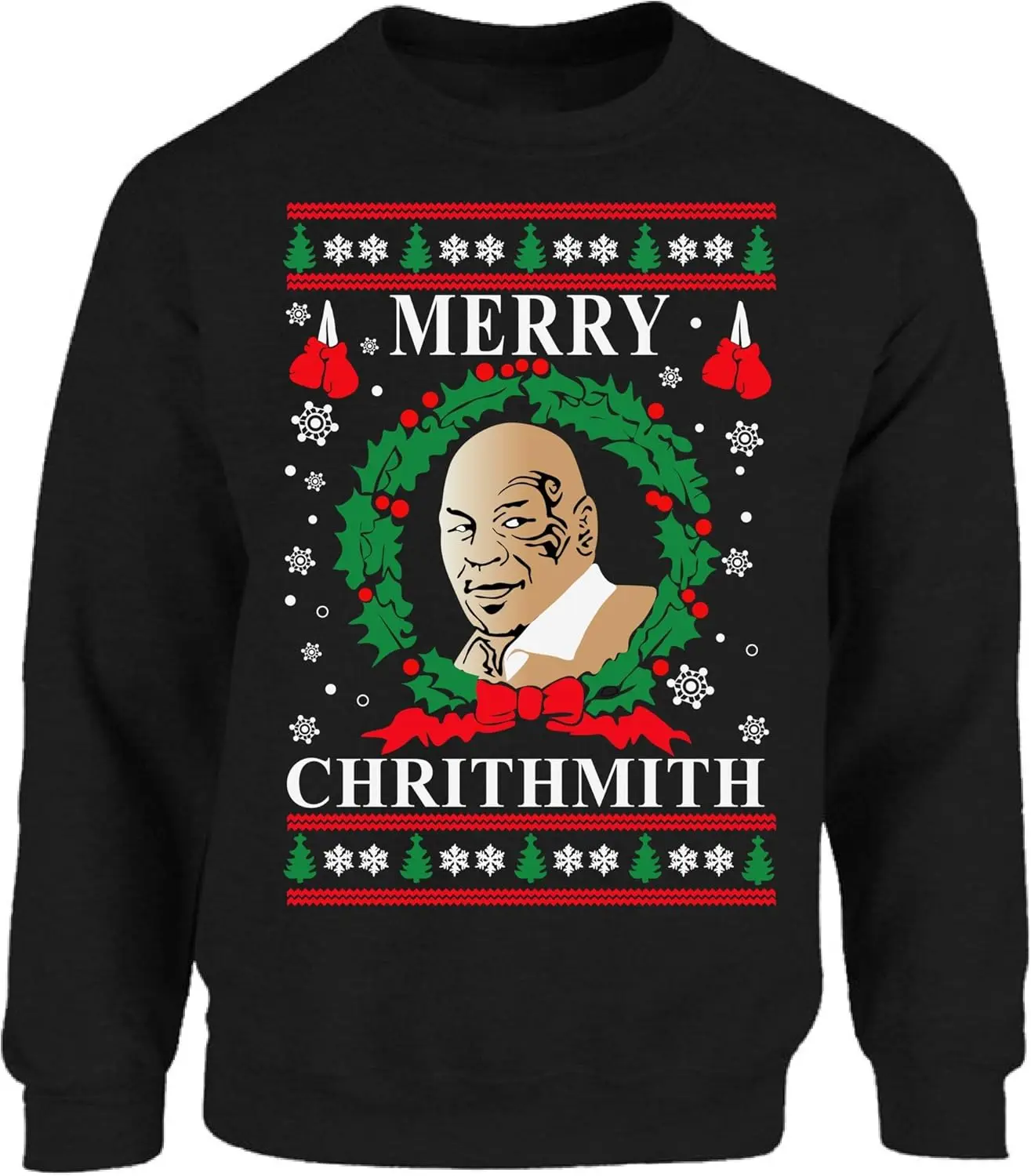 

Рождественский свитшот Merry Chrithmith Mike Tyson Ugly Christmas Sweater