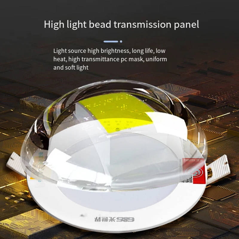 Downlight Free hole adjustable panel light Ultra-thin spot light ceiling corridor LED emergency light