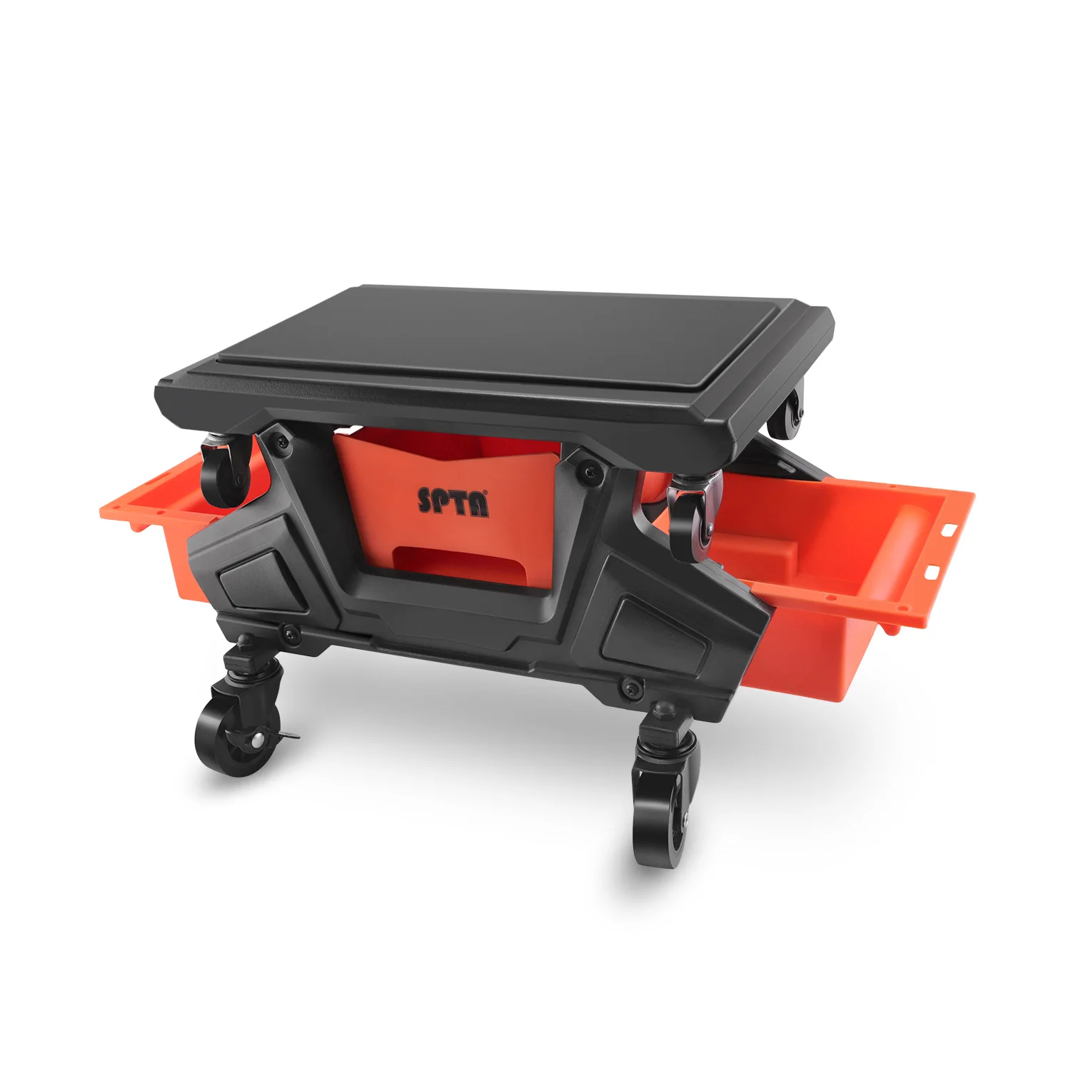 spta-car-mechanic-stool-rolling-creeper-seat-cushion-brake-wheels-tray-roller