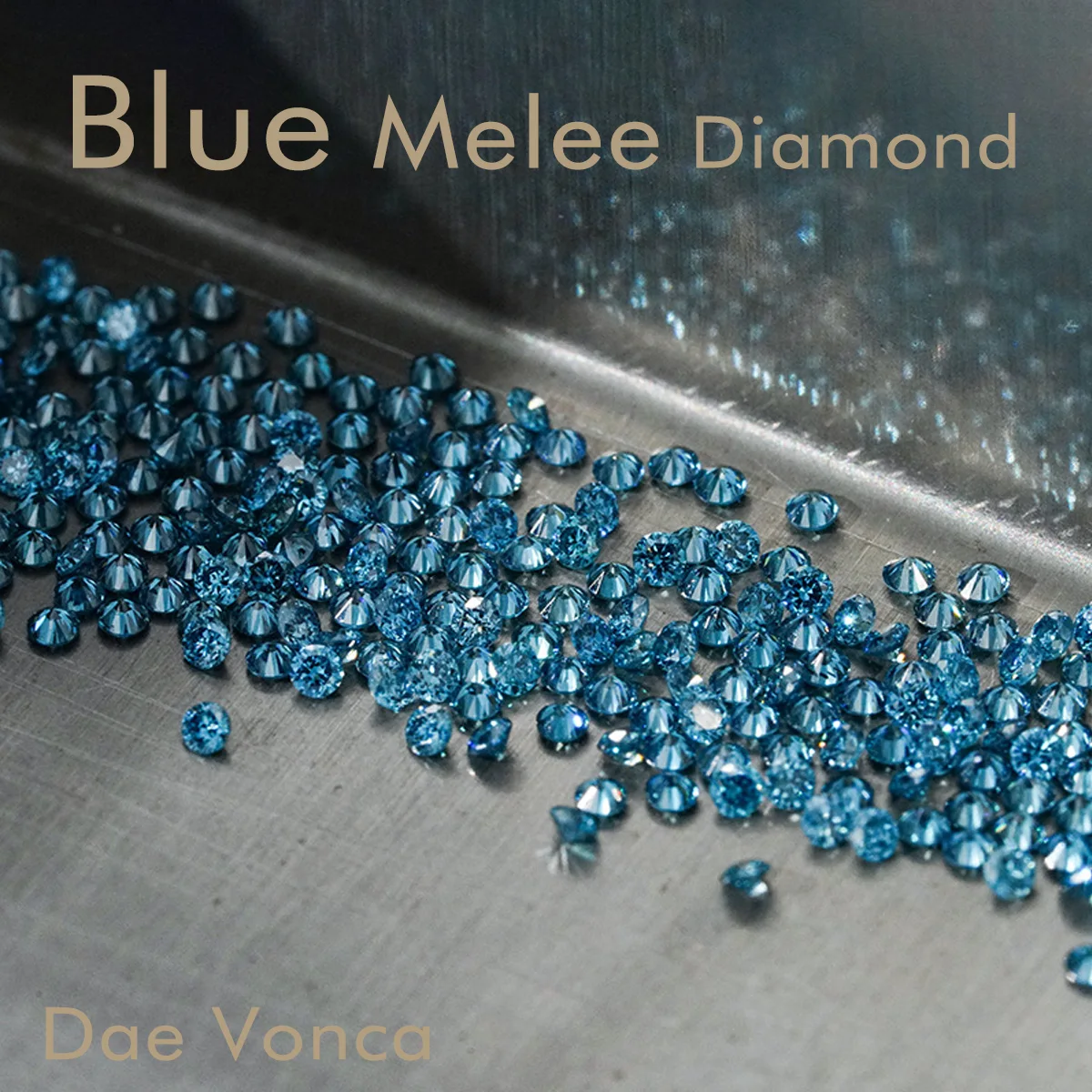 

1 CT Blue Round Melee Diamond 1.0-3.1mm Small Size Lab Grown Diamond VS-VVS Various Sizes Lab Loose Diamonds for Jewelry Made