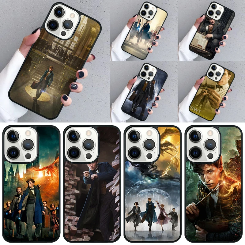 Newt Scamander Phone Case For iPhone 16 15 13 14 Pro Max 11 12 Mini Plus 2022 XR XS MAX Shell Cover coque