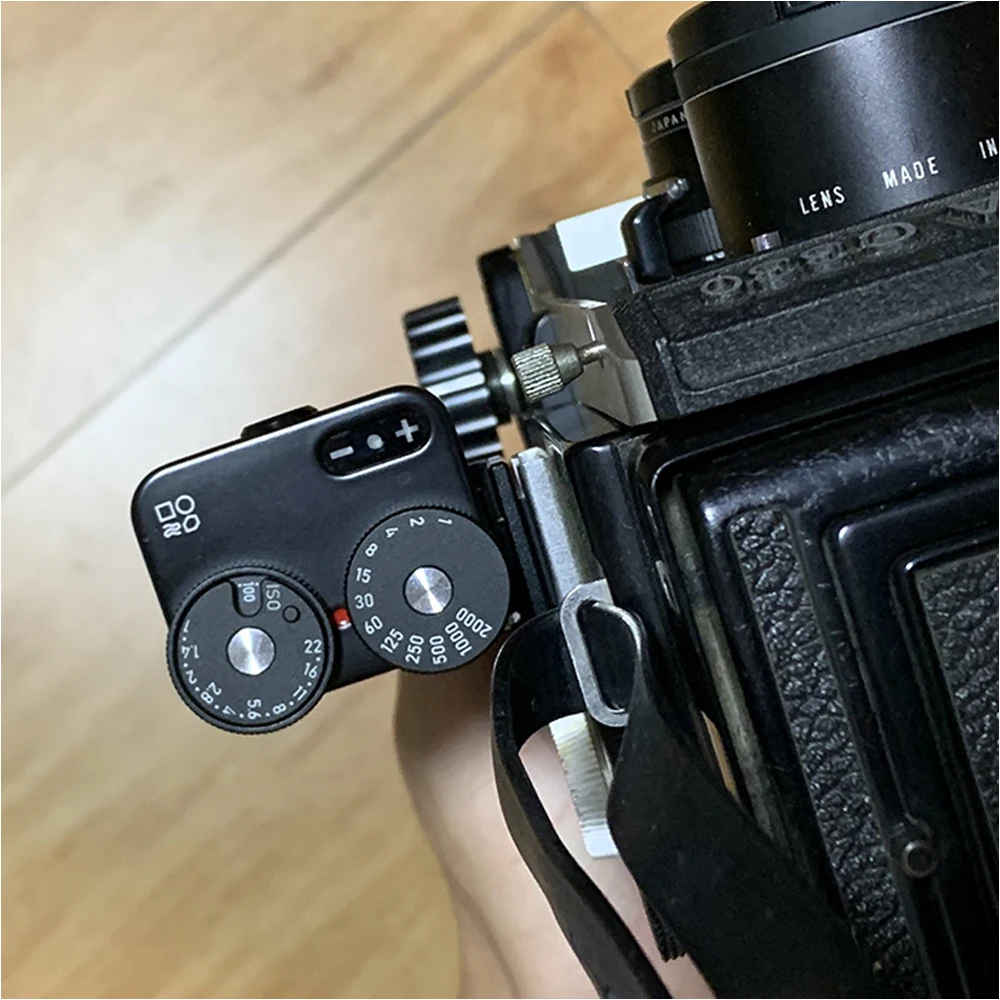 120 Camera Cold Shoe Conversion Horizontal Bracket 90 Degree Angle Cold Boot Holder To Flash, Light Meter, Range Finder, Mic