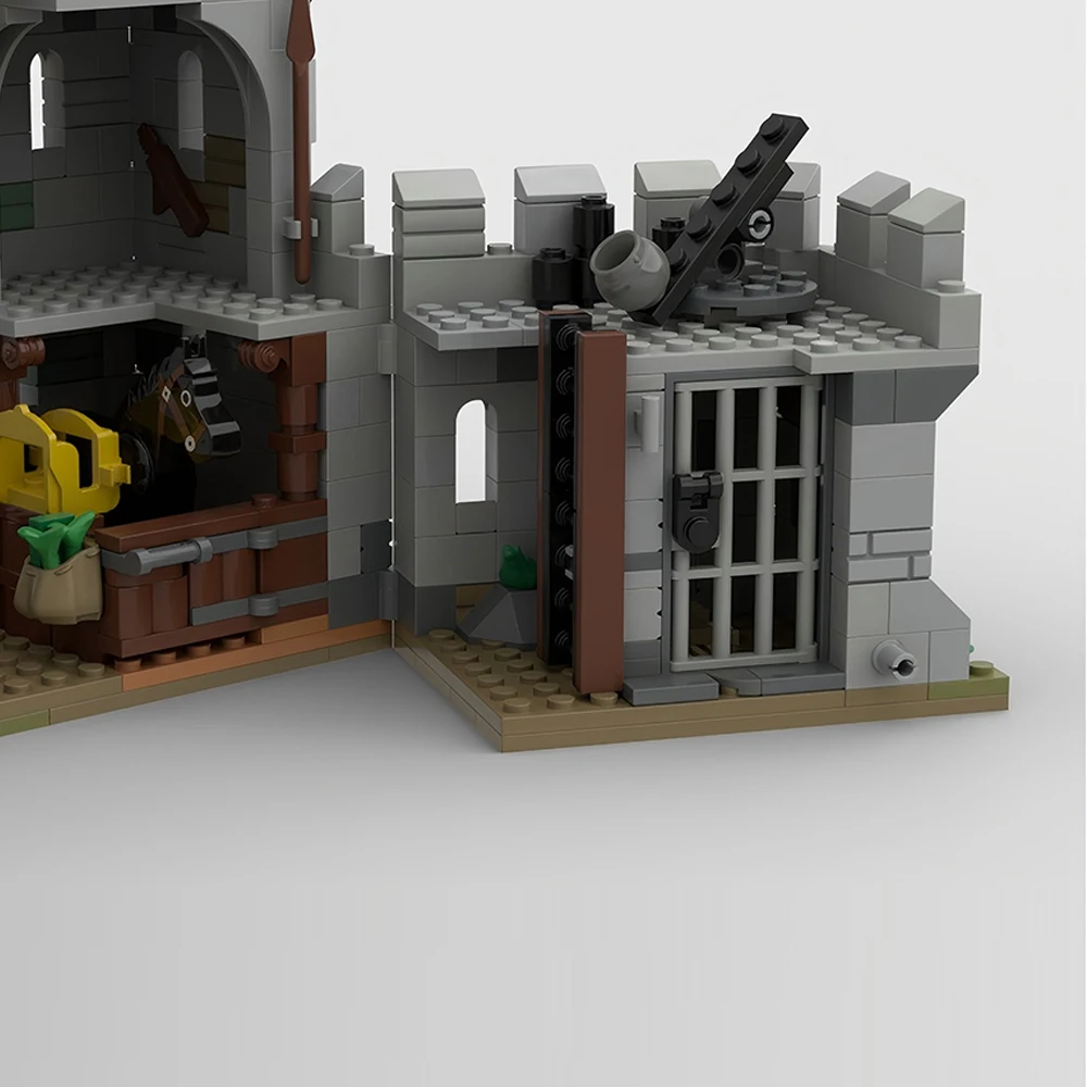 888 قطعة قلعة الصقر الأسود قلعة القرون الوسطى الصقور السوداء نموذج اللبنات الطوب الأطفال ألعاب عيد الميلاد هدايا عيد الميلاد #4