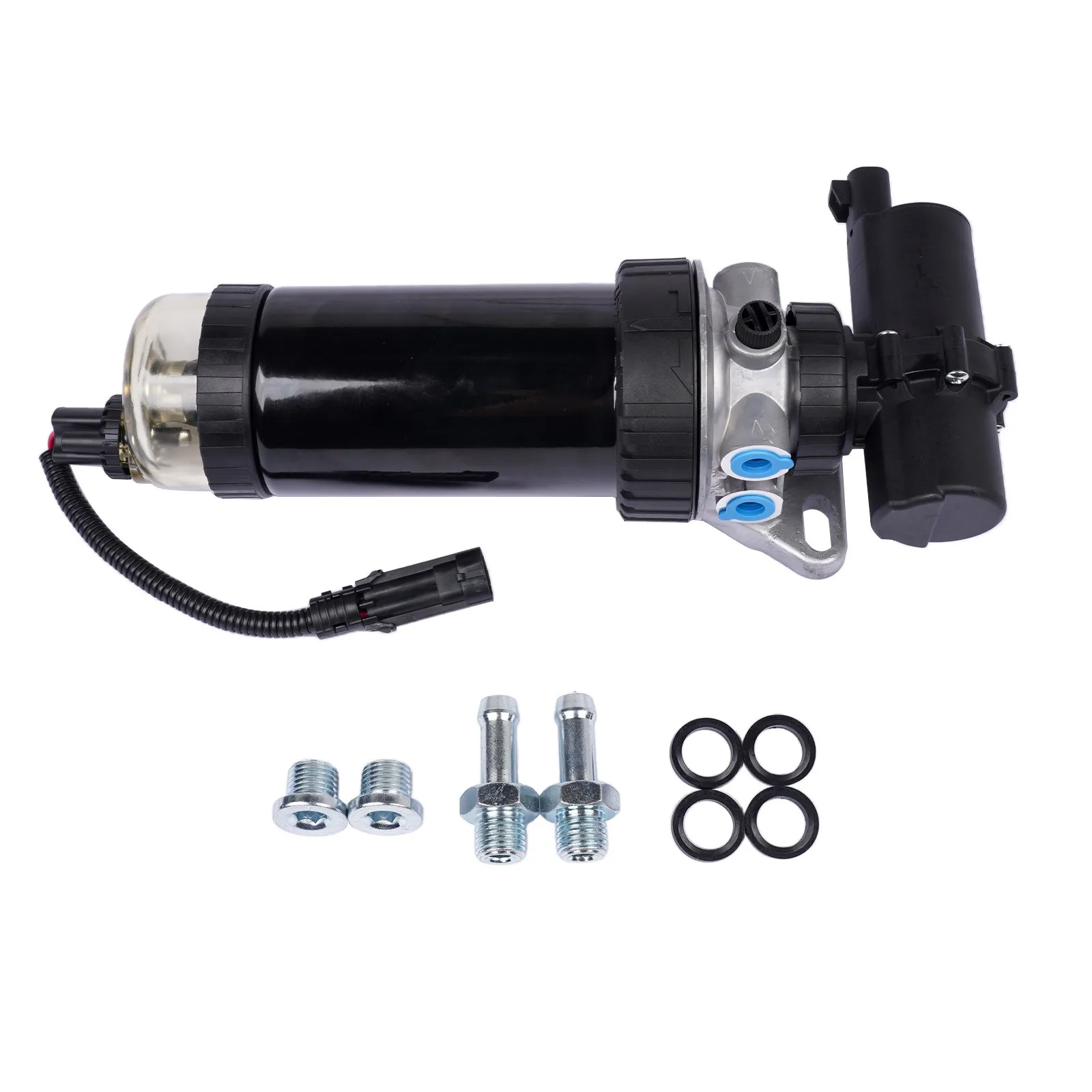 AP01 12V Fuel Filter Pump Assy For John Deere 210LJ 310J 310TJ 410J RE569926 RE559944 RE530385