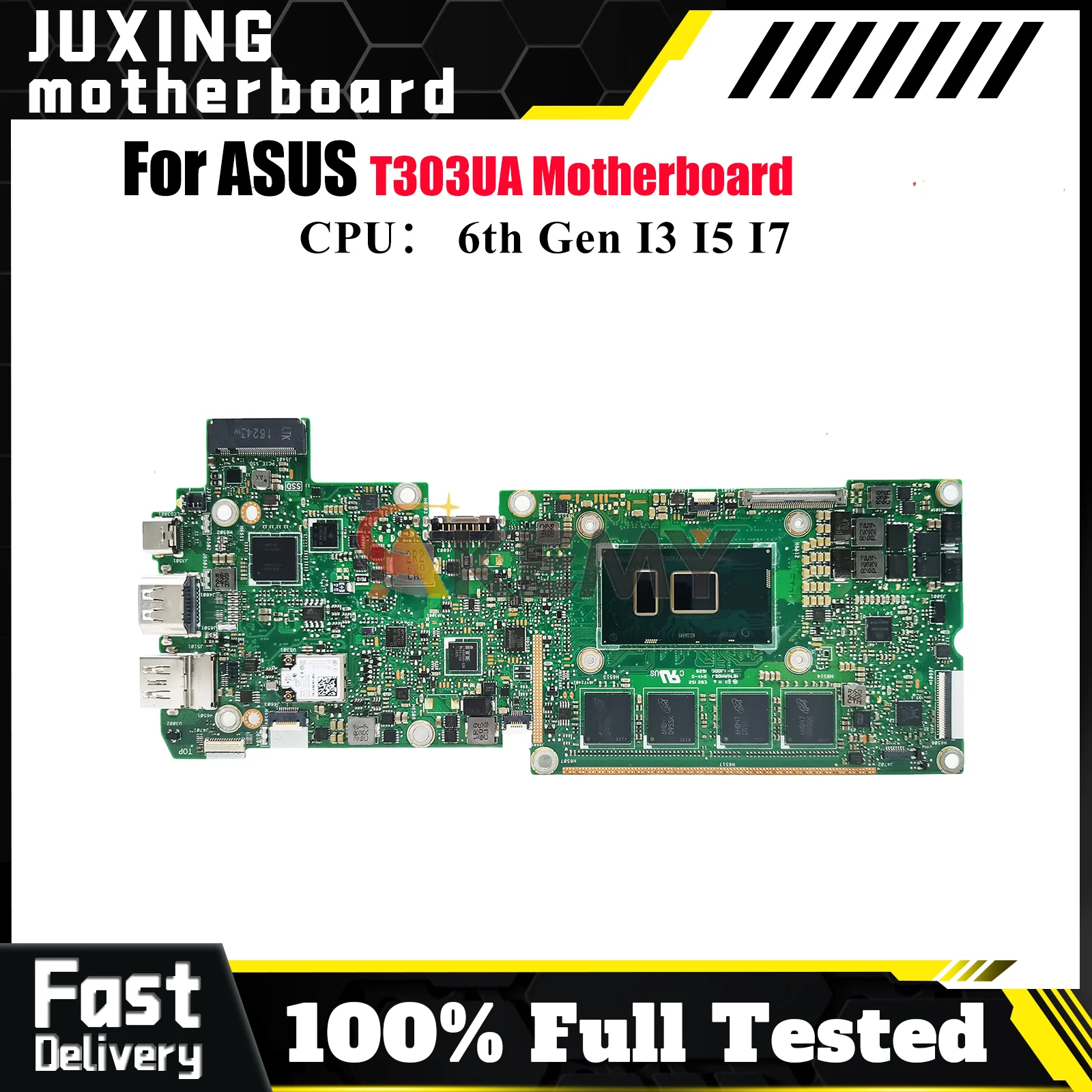 T303UA اللوحة الأم للكمبيوتر المحمول ASUS محول T303UA T303U اللوحة الرئيسية للكمبيوتر المحمول مع وحدة المعالجة المركزية I3 I5 I7 100% اختبار موافق الشحن السريع stk