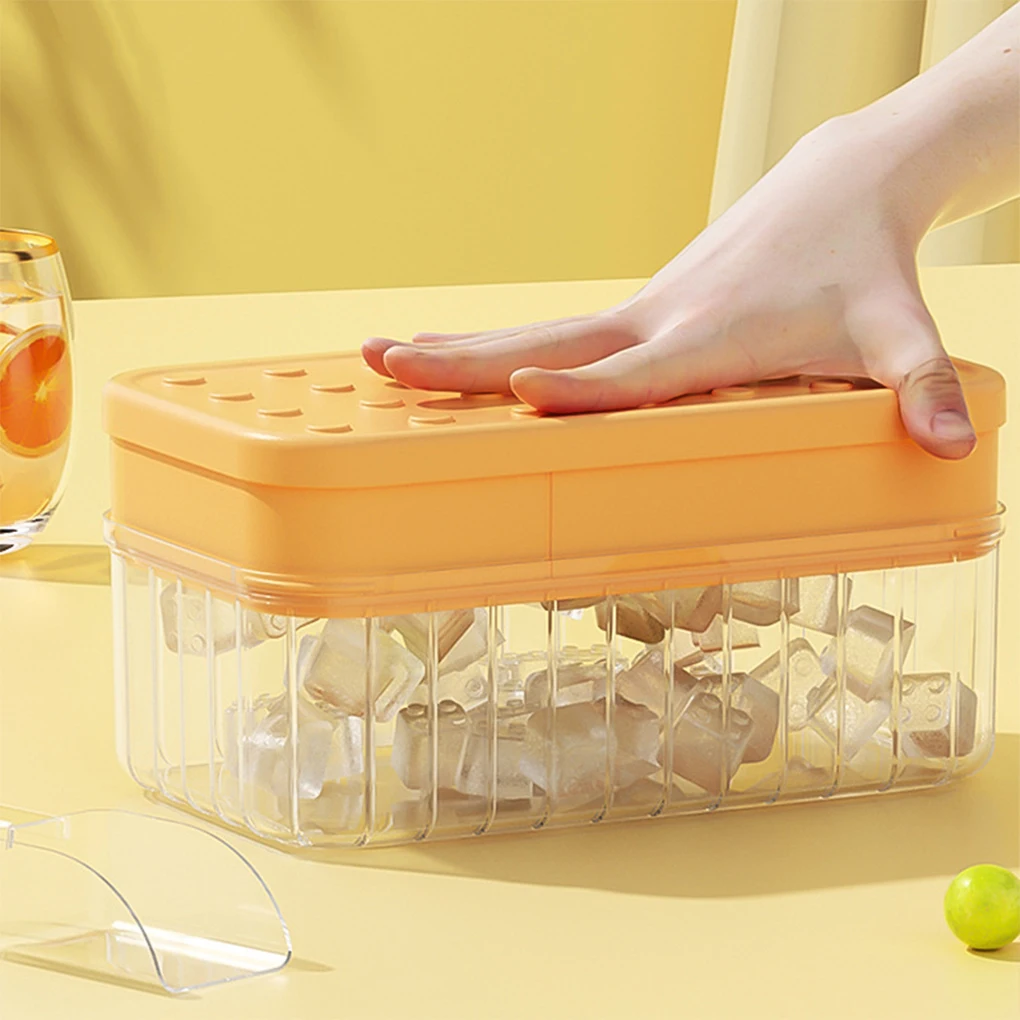 Ice Tray Mold Tool For Making Ice Cubes Mold With Lid Silicone Mold For Ice Cream One-time Meet.